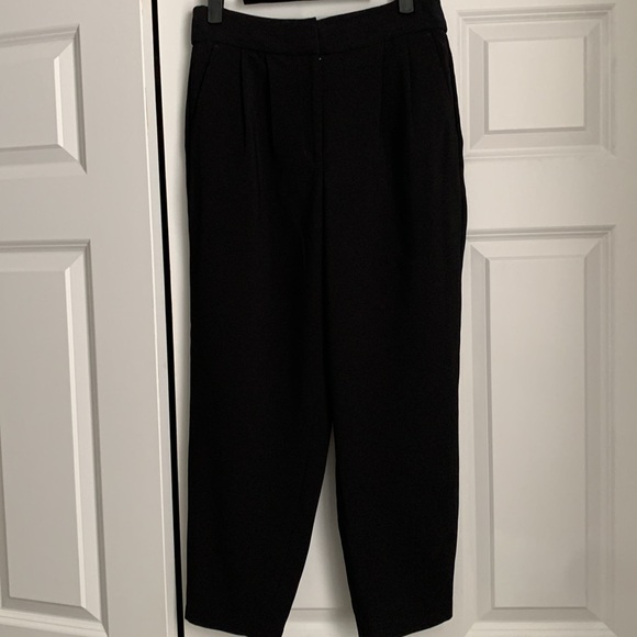 Express Ankle Super High Rise Black Pants - Picture 7 of 8